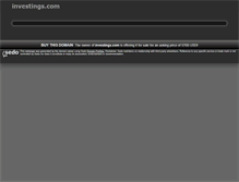 Tablet Screenshot of investings.com
